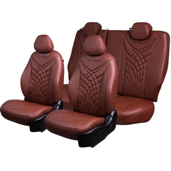 Чехлы Премиум Экокожа Байрон Президент|Жук на Peugeot 301 2013-2016 г.в.