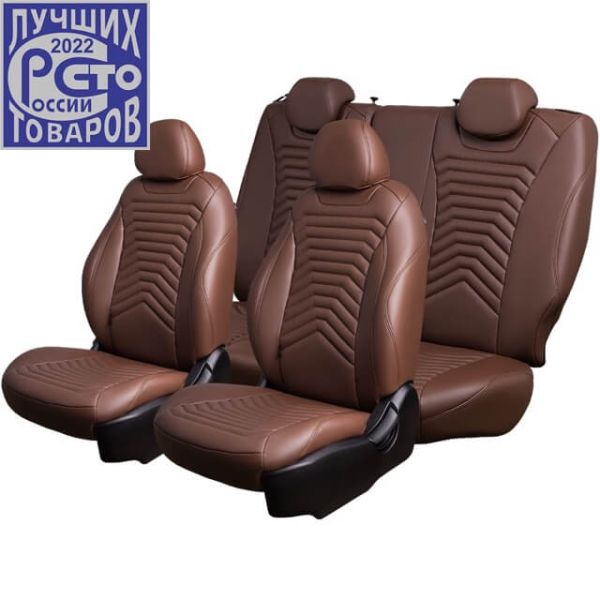 Чехлы Премиум Экокожа Байрон Президент|Жук на Peugeot 301 2013-2016 г.в.